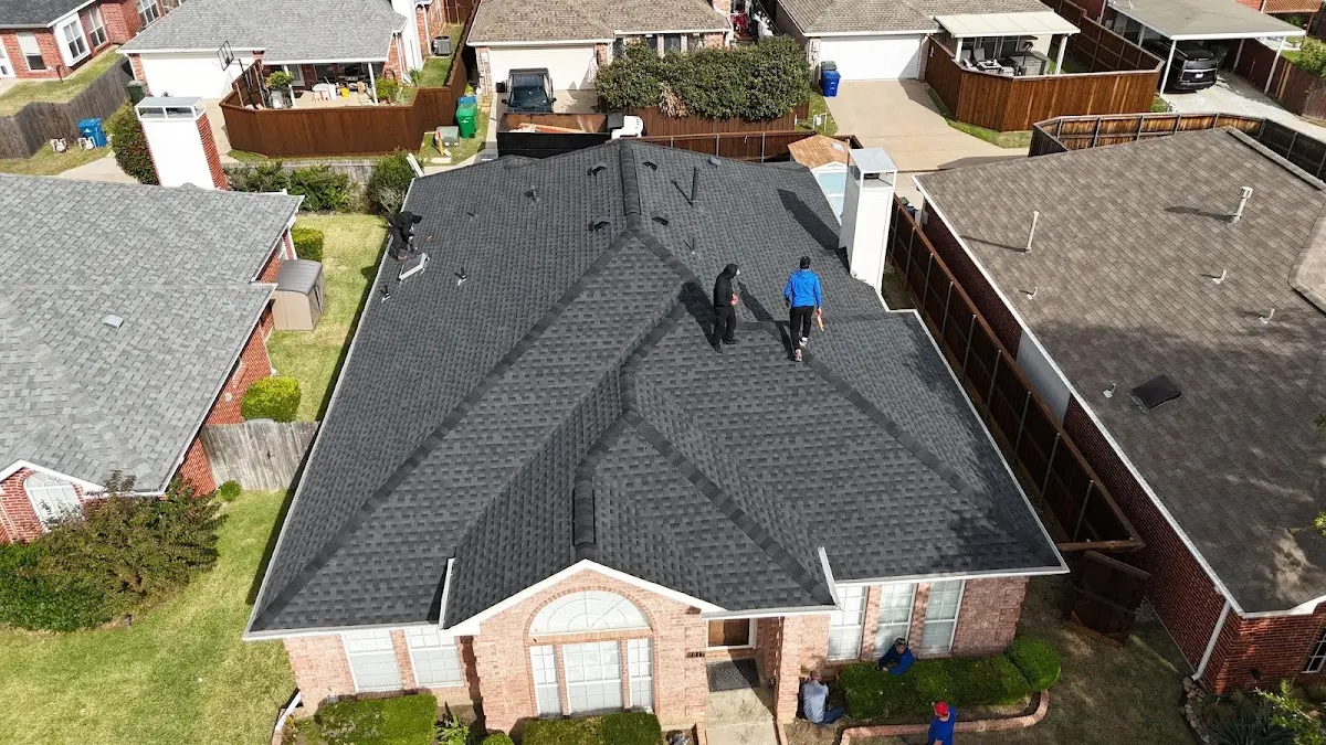 Slate & Tile Roof Repair work in progress on a Livermore property